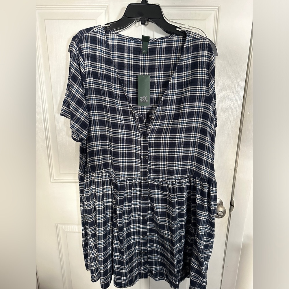NEW Plaid Dress - Wild Fable